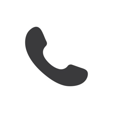 Telefon simgesi. Düz stil - stok vektörü.