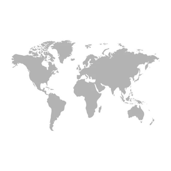Weltkarte Vektorillustration — Stockvektor