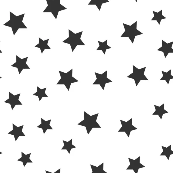 Patrón Estrellas Sin Costura Vectorial Fondo Estrella Basado Elementos Aleatorios — Vector de stock