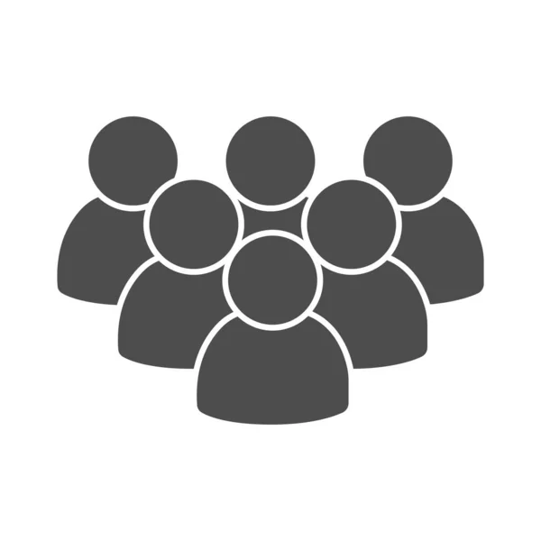 フラットスタイルの人々のアイコン あなたのウェブサイトのデザイン アプリ UiベクトルEpsのための人々のシンボルのグループ10 — ストックベクタ