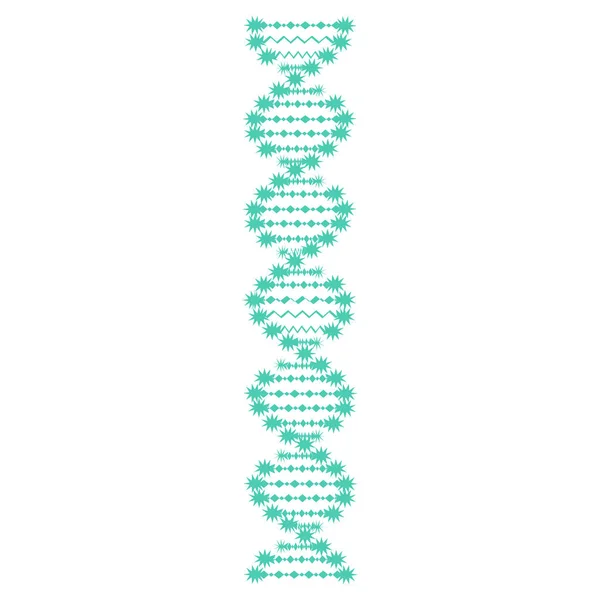 Filamento Símbolo Adn Aislado Sobre Fondo Blanco — Vector de stock