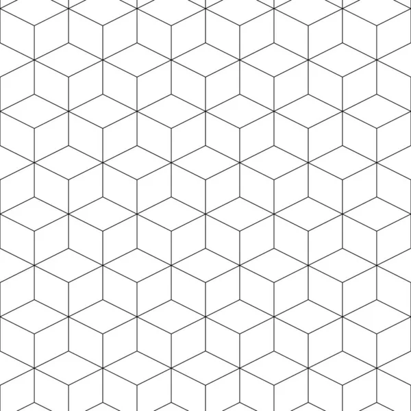 Naadloos Geometrisch Patroon Kubieke Zeshoek Textuur Rhombus Maaswijdte Achtergrond — Stockvector