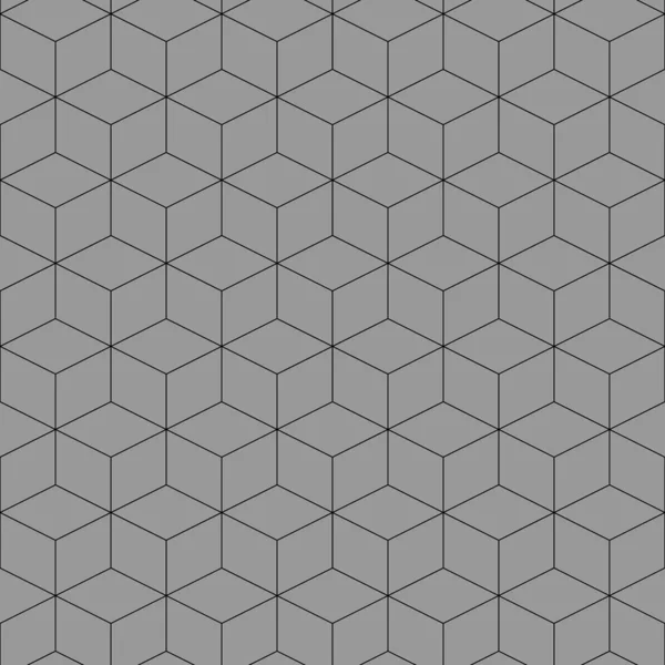 Modèle Géométrique Sans Couture Texture Hexagonale Cubique Fond Maillé Losange — Image vectorielle