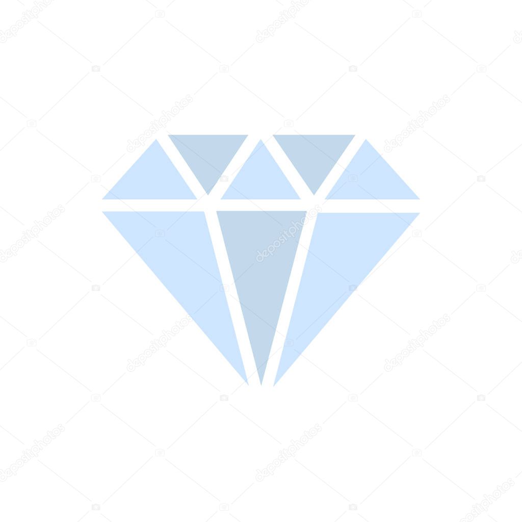 vector diamond illustration. crystal stone jewelry - expensive gift - Vector illustration