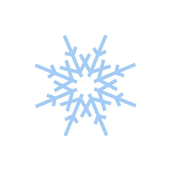 Εικονίδιο Νιφάδας Χιονιού Απομονωμένο Διάνυσμα Διανυσματική Απεικόνιση — Διανυσματικό Αρχείο