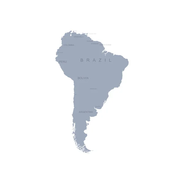 Mapa Vectorial Gráfico América Central Del Sur — Vector de stock