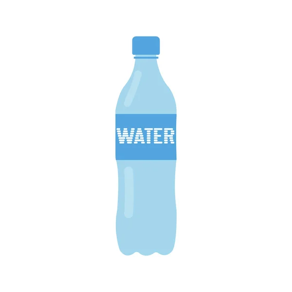 Einfache Wasserflasche Flachen Design Vektorillustration Vektorillustration — Stockvektor