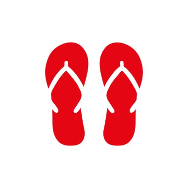 tasarım vektör terliği simgesi.