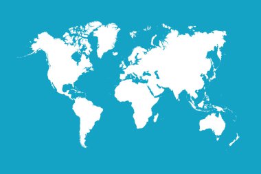 Dünya haritası renk vektörü modern