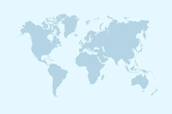 Mappa del mondo colore vettore moderno — Vettoriale Stock