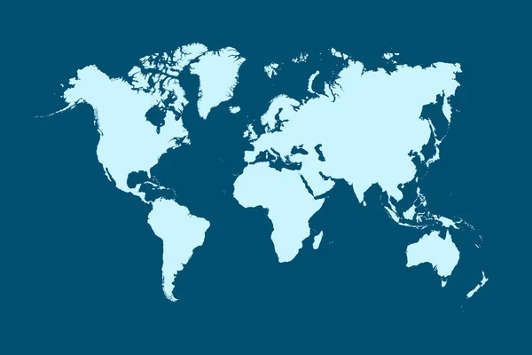 Παγκόσμιος χάρτης χρώμα διάνυσμα σύγχρονο — Διανυσματικό Αρχείο