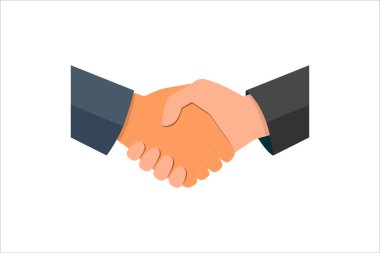 İş ortaklarının el sıkışması. İş tokalaşması. 