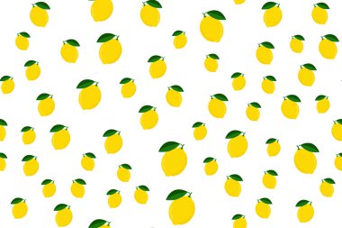 Limonsuz desenli vektör çizimi. 