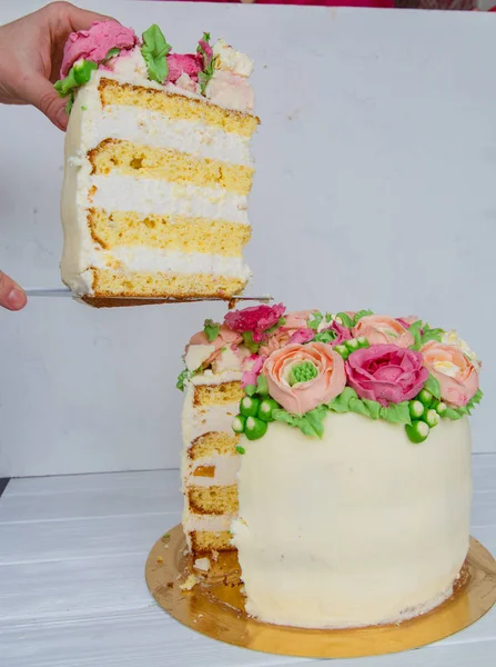 cake, sweet, flowers, March 8, spring, holiday, wedding