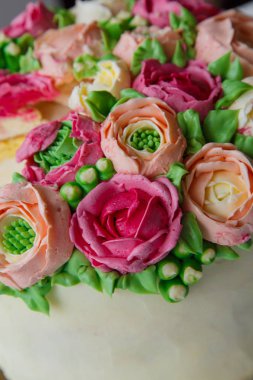 pasta, tatlı, çiçekler, Mart 8, Bahar, tatil, düğün