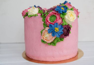 pasta, tatlı, çiçekler, Mart 8, Bahar, tatil, düğün