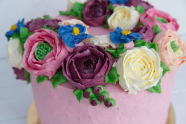 pasta, tatlı, çiçekler, Mart 8, Bahar, tatil, düğün