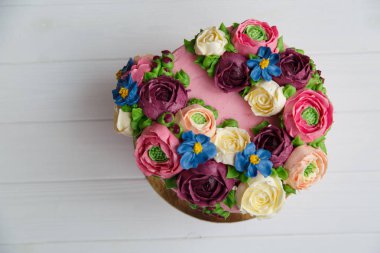 pasta, tatlı, çiçekler, Mart 8, Bahar, tatil, düğün