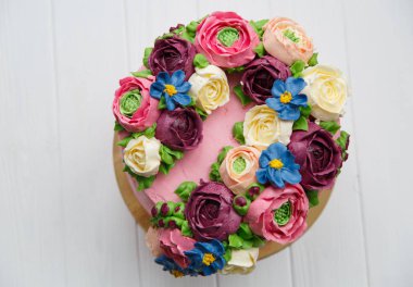 pasta, tatlı, çiçekler, Mart 8, Bahar, tatil, düğün