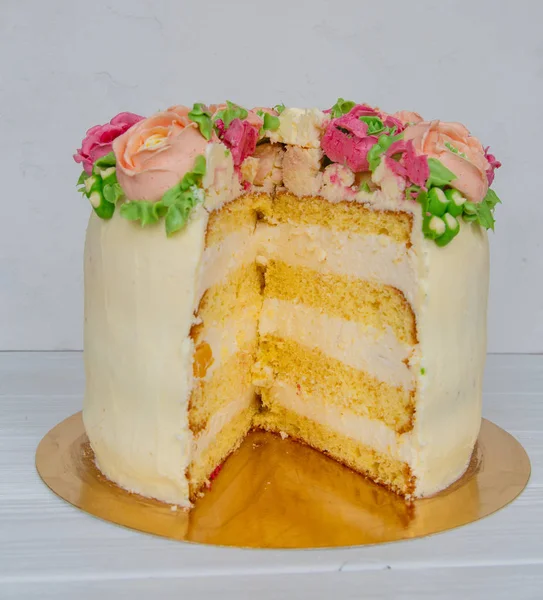 cake, sweet, flowers, March 8, spring, holiday, wedding