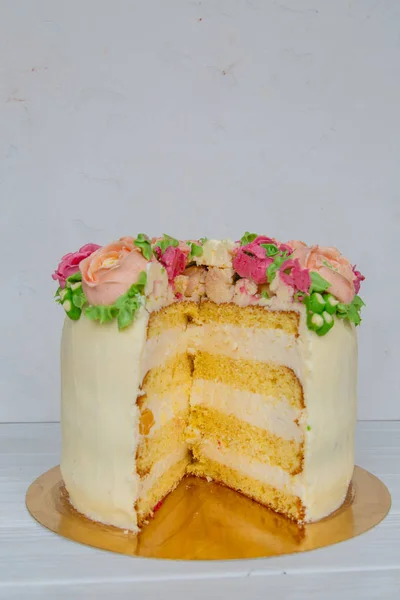 cake, sweet, flowers, March 8, spring, holiday, wedding