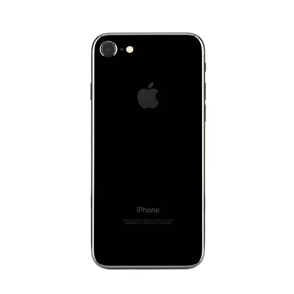 MOSCOW, RUSSIA - OCTOBER 22, 2016: New black iPhone 7 is a smart — Stock Photo, Image