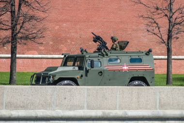 Moskova, Rusya - 07 Mayıs 2017 Rus çok amaçlı araç ' nın