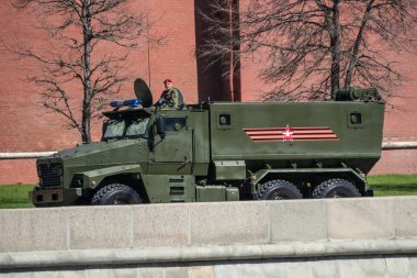 Moskova, Rusya - 07 Mayıs 2017 taktik çok amaçlı araçlar 