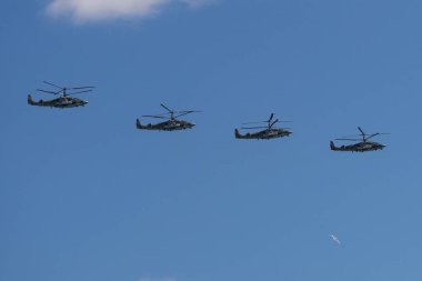 Rusya, Moskova - 7 Mayıs 2017: Zafer için prova geçit hangi