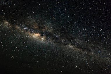 Yıldız tozu ve parlayan yıldız ile derin uzay arka plan. Samanyolu 