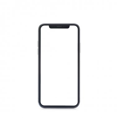 yeni telefon açık beyaz arka plan üzerinde izole