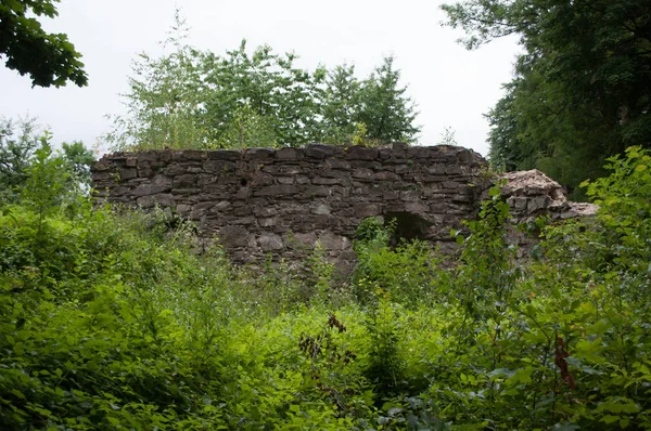荒废城堡的石墙 — 图库照片