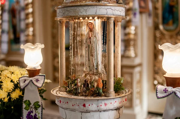 Statue of Our Lady in the small altar — Stock Photo, Image