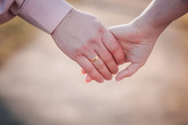 Man Vrouw Hand Hand — Stockfoto