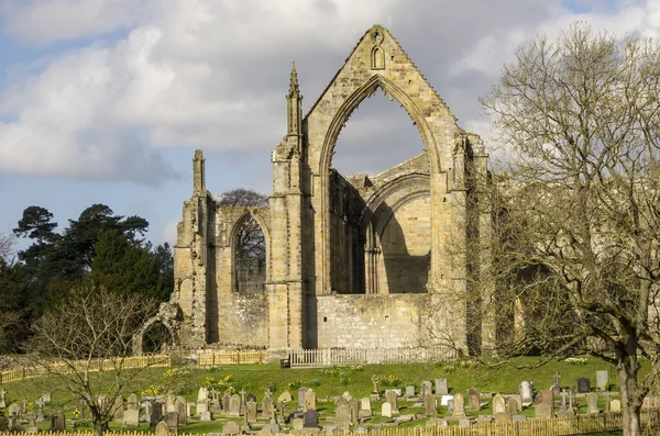 Bolton Abbey Στο Wharfedale North Yorkshire Αγγλία Παίρνει Όνομά Του — Φωτογραφία Αρχείου