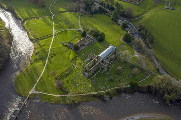 Bolton Abbey Στο Wharfedale North Yorkshire Αγγλία Παίρνει Όνομά Του — Φωτογραφία Αρχείου