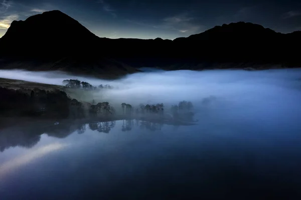 Aeriel Shot Buttermere Lake English Lake District North West England — Stock Photo, Image