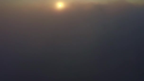 Imágenes Drones Amanecer Través Niebla Parque Nacional Yorkshire Dales Reino — Vídeos de Stock