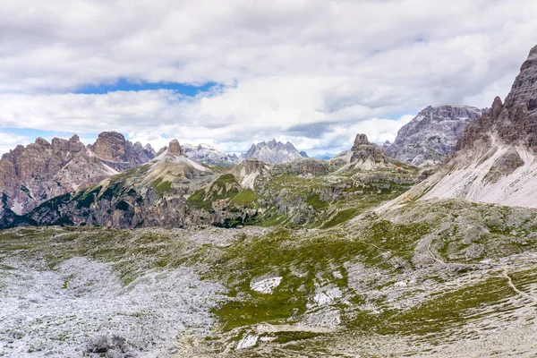 Unescos Anläggning Tre Cime Lavaredo Italienska Dolomiterna — Stockfoto
