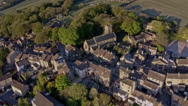 Haworth Keighley West Yorkshire Reino Unido 2020 Tiro Aéreo Haworth — Vídeo de Stock