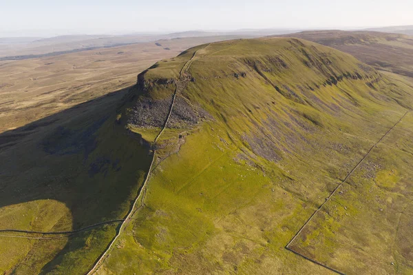 Aerial View Penyghent One Three Fells Yorkshire Peaks Yorkshire Dales — Stock Photo, Image