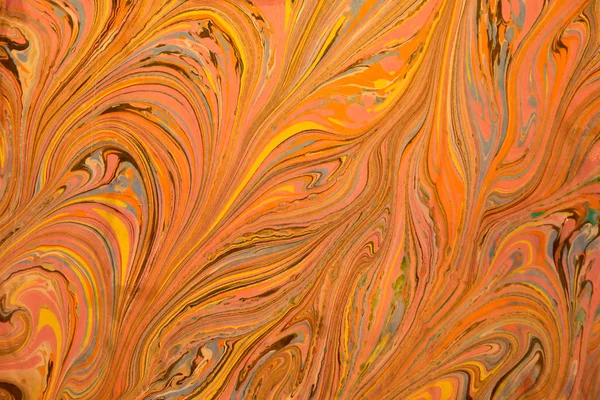 Dalgalar ile renk mürekkep boyama.