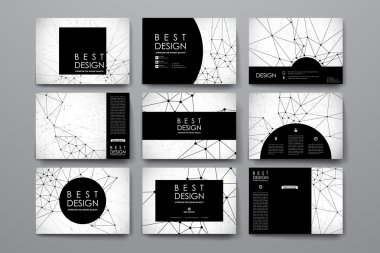 Moleküler yapı tarzı afiş Şablonlar