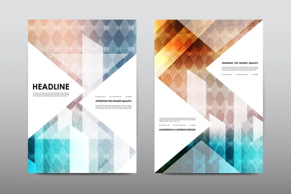 Brochure layout template flyer design