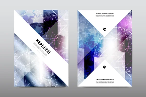 Broşür düzen şablonu el ilanı tasarımı — Stok Vektör