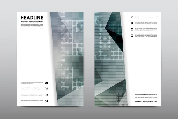 Brochure lay-out sjabloon flyer ontwerpen — Stockvector