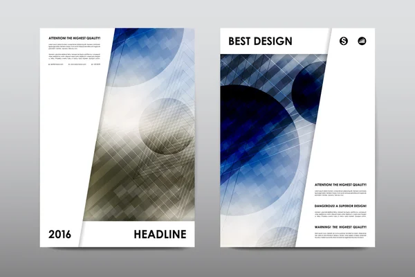 Modèle de présentation de brochure conception de dépliant — Image vectorielle
