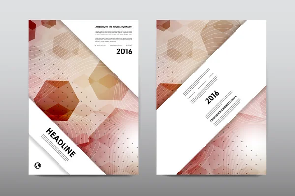 Дизайн листовки шаблона брошюры — стоковый вектор