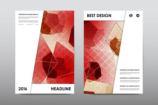 Brochure layout modello Flyer design — Vettoriale Stock