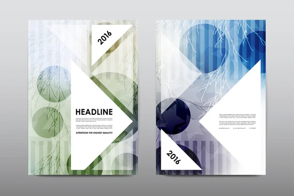 Brochure lay-out sjabloon flyer ontwerpen — Stockvector